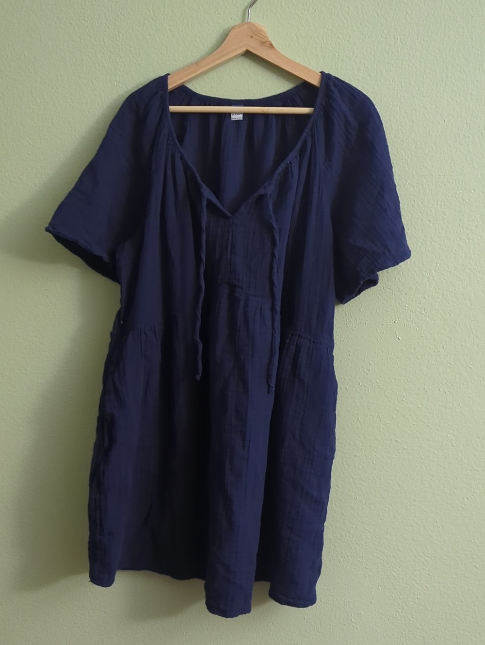 Old Navy Navy Blue Lightweight Swim Cover-Up Dress